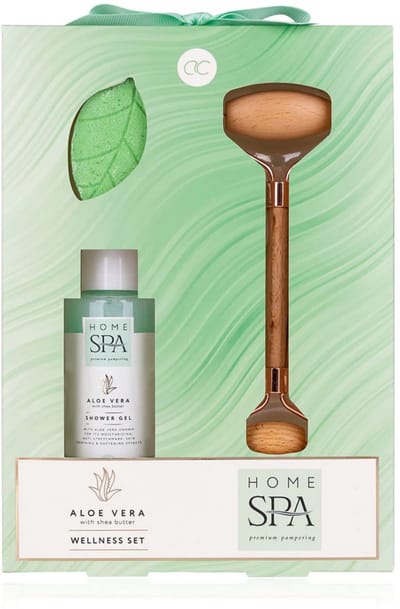 green-goose® Zen Spa Wellnessset in Geschenkdoos - incl. Douchegel, Handzeepje, Massageroller - verrijkt met aloë vera-extract en sheaboter