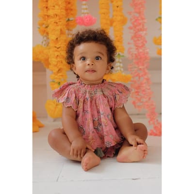 Louise Misha Blouse Flore Straw Bohemian Hindi Size: 6M | Shirts Outlet | Unisex | Roze