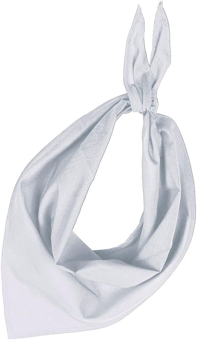Zakdoek bandana wit