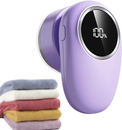 Ontpluizer- Kledingroller - lifegoods - Stofpluisverwijderaar - pluisverwijderaar voor kleding - oplaadbare draagbare tondeuse voor banken, tapijten, beddekens, vloerkleden, banken, winterkleding （Paars）