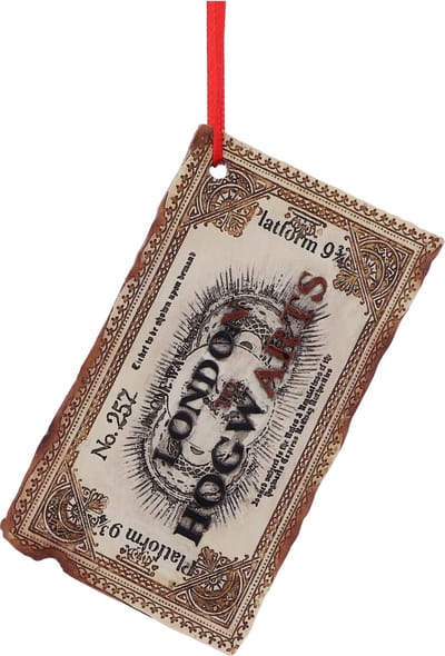 Nemesis Now Harry Potter - Harry Potter Hogwarts Ticket Hanging Ornament 9.5cm Kerstbal - Multicolours