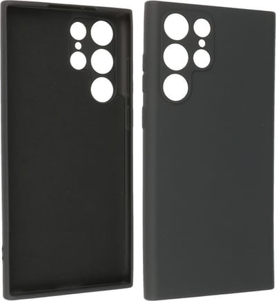 Fashion Backcover Telefoonhoesje - Color Hoesje - Geschikt voor Samsung Galaxy S22 Ultra - Zwart