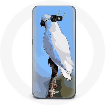 Coque - Samsung - Galaxy A8 2016 - Souple - Protection - Cacatoès Perroquets Blanc blanc