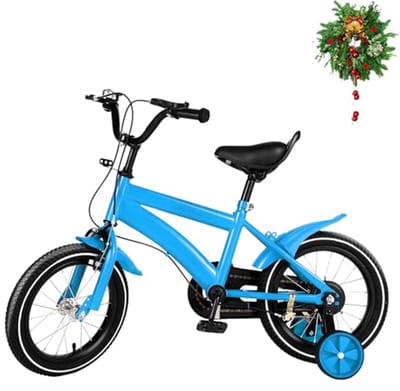 Kinderfiets - Jongensfiets Meisjesfiets - Leren Fietsen - Frame van Koolstofstaal - 14 inch - Wit Rood Blauw Geel