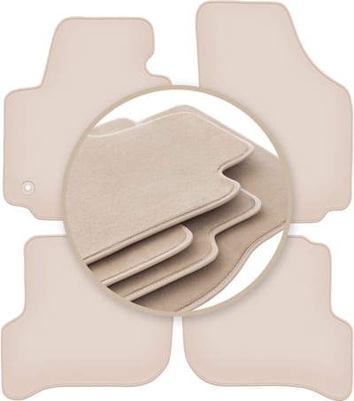 PREMIUM beige matten voor: Seat Altea minivan 08.2008-2015