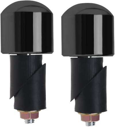 SnelShoppen - 1 Paar Motorfiets Stalen Handvat Eindpluggen - Handlebar End Gewichten voor Motoren - 22 mm - Duurzaam en Stabiel - Voor Diverse Motoren