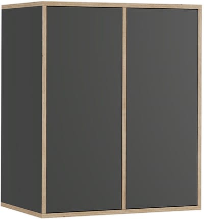 Vicco Tetrix Wandrek – 63 x 75 cm met 2 deuren Antraciet