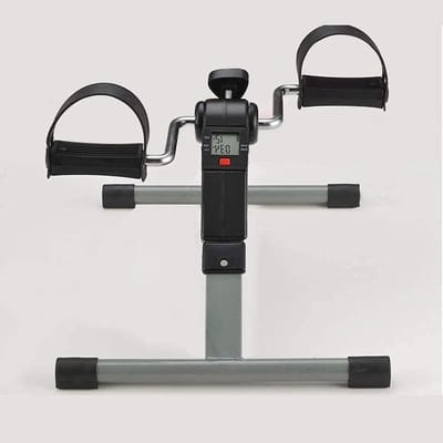 Mini Oefenfiets - Pedaal Trainer - Revalidatie Training - Compact Vouwontwerp - 28cm Hoog - Grijs