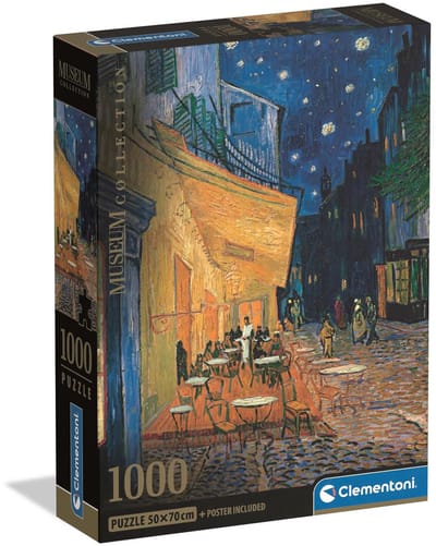 Clementoni - Puzzel - 1000 Stukjes - CafÃ© Terrace van Van Gogh - Puzzel Voor Volwassenen