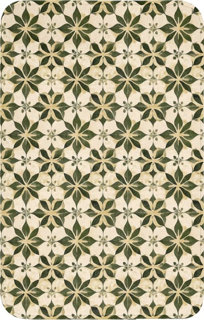 WC mat 50x80 cm - Antislip - Tegel - Dessin - Groen - Toiletmat - Vloermat - Douchemat - Toilet tapijt - Toiletmatten
