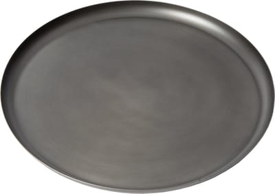 Atmooz ELEO M – Dienblad – Decoratieve schaal – Ø 34 cm – Antiek Zink – Metaal – Rond