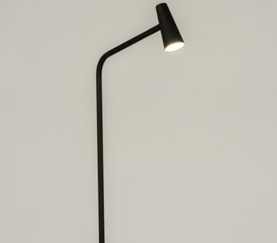 Lumidora Vloerlamp 15601 - STIRLING - Ingebouwd LED - 3.0 Watt - 230 Lumen - 2700 Kelvin - Zwart - Metaal - Met dimmer
