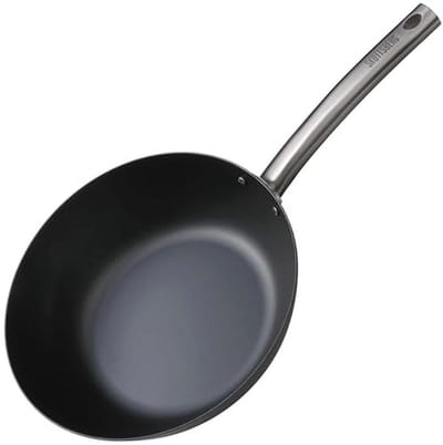 Wok Carbon Steel 28 cm - Duurzaam en Gezond Keukengerei
