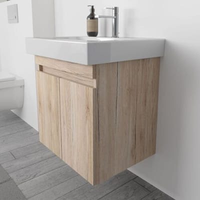 Megabad Profi Collection Vanity unit 2 doors with soft closing and 1 panel, 55 x 56 x 44 cm HMW6056001SEIN060