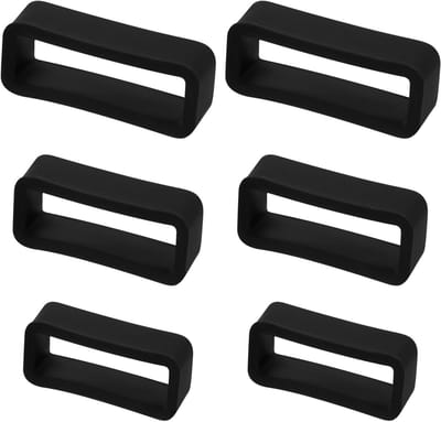 6 Stuks Siliconen Horloge Band Keepers voor 14mm/16mm/18mm Smartwatches - Horloge Strap Retainers voor Sportgebruik