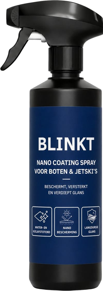 Boot Wax Spray met Nano Coating - Boot Poetsen zonder Boenen - Gelcoat, Polyester & Jetski - 500ml - BLINKT