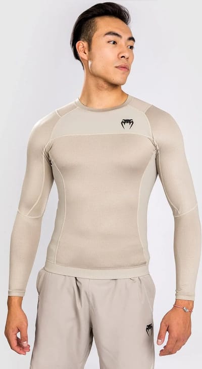 VENUM G-FIT AIR RASHGUARD LONGSLEEVE - SAND - MAAT M