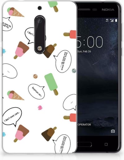 Nokia 5 Siliconen Case IJsjes