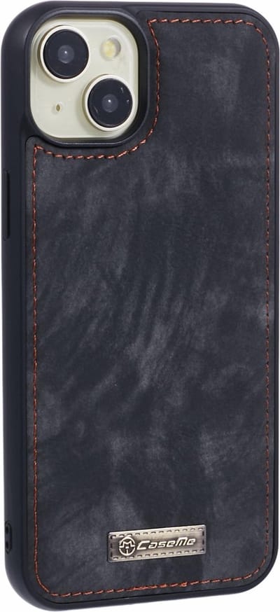 Caseme Geschikt voor iPhone 15+ / 15 Plus hoesje - Backcover - Zwart