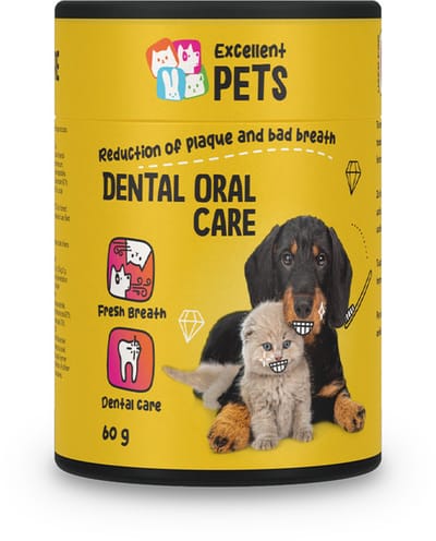 Excellent Pets Tandpasta Huisdieren 60 gr - Geschikt voor Hond en Kat - Poeder - Gebitsverzorging voor dieren - Mondconditie - Dental Oral Care