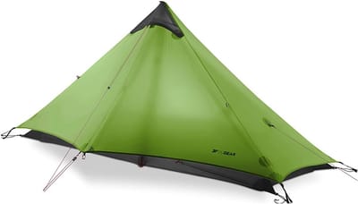 Ultralichte Backpacktent voor 1 Persoon - Draagbare Dubbel Laagse Tent voor 3/4 Seizoenen