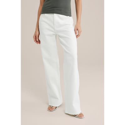 WE Fashion 5-pocket High Waist Off-white Taglia: W32 | Pantaloni da completo Outlet | Donna | Bianco