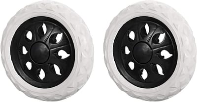 Reservewielen voor winkelwagen - 2 stuks - diameter 152 cm - zwart schuimrubber - eenvoudig te monteren