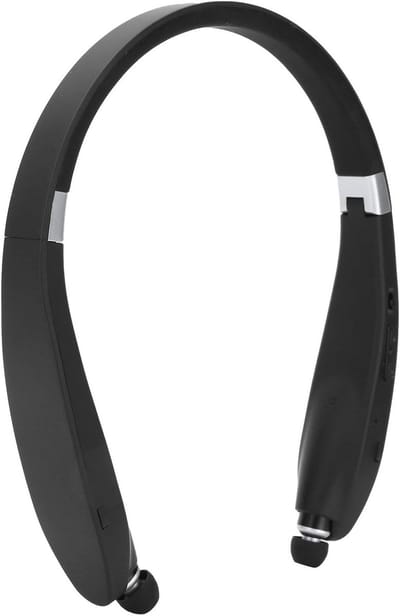 Draadloze Bluetooth Hoofdtelefoon met Nekband, Vouwbare Sportkoptelefoon met Ingebouwde Microfoon voor Thuiswerken en Videoconferenties, Inclusief Opbergtas