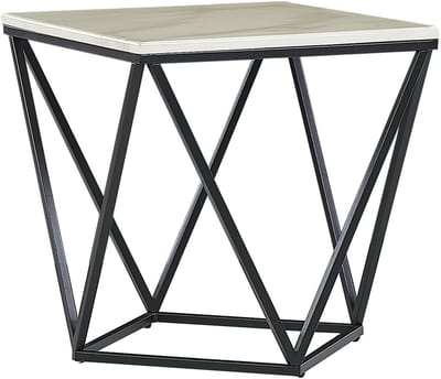 MALIBU - Bijzettafel - Beige - MDF