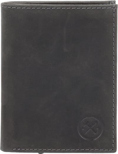 Hide & Stitches Leren Pasjeshouder - Heren Portemonnee - Safety Wallet - Zwart