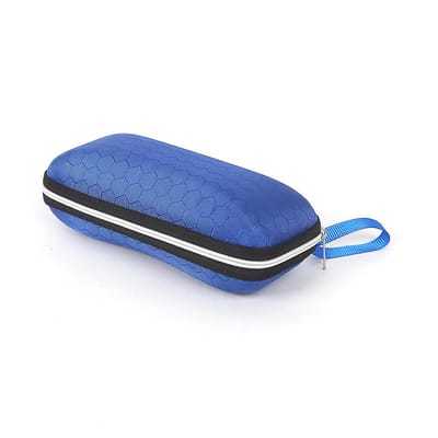 Brillenkoker | Hard Case Brillenkoker | Brillendoos | Brillenhoes | Zonnebril Hoes | Brillen Etui | Harde Brillenkoker | Brillenbescherming | Zonnebril Etui | Eyewear Case | Met Rits | Met Lus | Lichtgewicht | Blauw