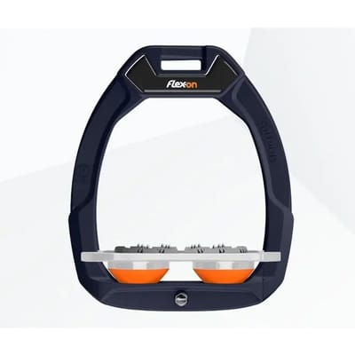 Veiligheids stijgbeugels Plat Ultra Grip Marine/Grijs/Oranje Flex-On Safe-On