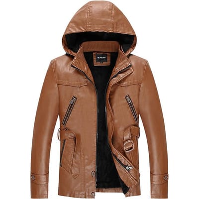 Veste en cuir PU pour homme, nouvelle collection automne et hiver, coupe-vent en cuir de première couche, longueur moyenne, veste coupe-vent en cuir de vache pour homme 4XL black