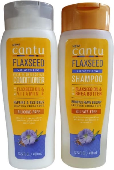 Cantu Flaxseed Shampoo + Conditioner Set