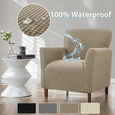 Waterafstotend Fleece Ruimtebesparend Bankhoes Elastisch Effen Kleur Enkel Universeel Bankhoes Duurzaam Duurzaam Nuttig 60*70cm