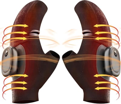 Winterhandschoenen met halfvingers en flip-top, intelligente digitale display, 3 warmtestanden, waterdicht en ideaal voor hardlopen en buitenactiviteiten