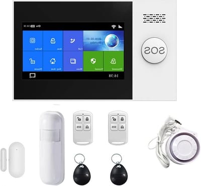 Alarmsysteem Huis - Beveiligingssysteem Woning - Huis Beveiligen - 4G GSM Connectiviteit - 160x98mm - Set-B