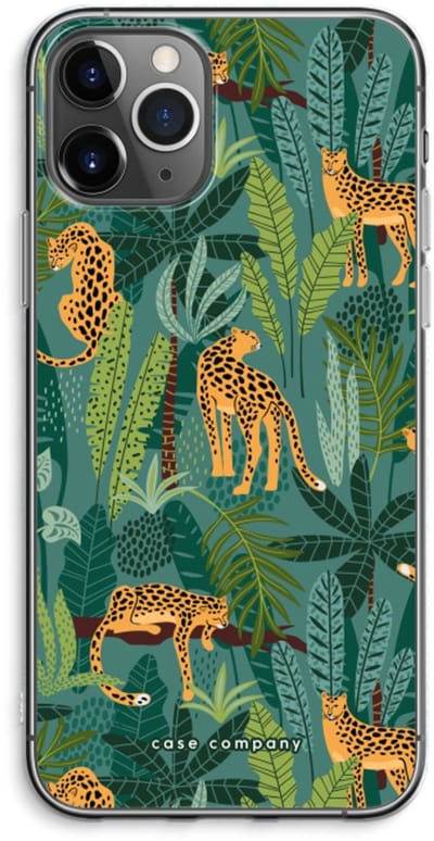 Case Company® - Hoesje geschikt voor iPhone 11 Pro Max hoesje - Luipaard 2 - Soft Cover Telefoonhoesje - Bescherming aan alle Kanten en Schermrand