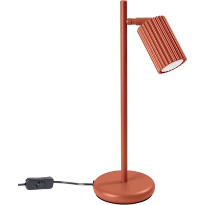 Sollux Lighting Bureaulamp Karbon - GU10 - rode oker - aluminium - 43x14.5x19.5cm