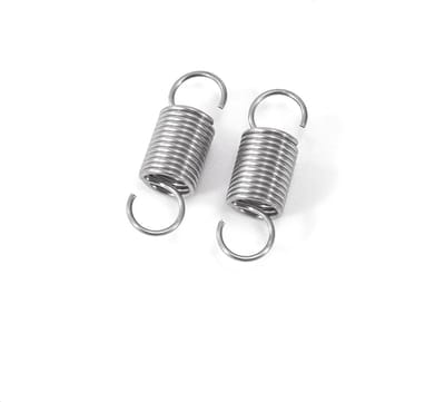 Trekveren Met Haken - Spanveren Set - Montage Experimenten - Roestvrij Staal Kwaliteit - 5x15 mm - Zilverkleurig