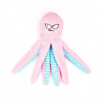 Jouets pour chiens durables, Jouets à mâcher en peluche pour chiens, Jouets pour grands chiens (Pour les occuper), Jouets interactifs pour chien, Jouets couinants pour chien, Jouets de tir à la corde pour chien Pink white