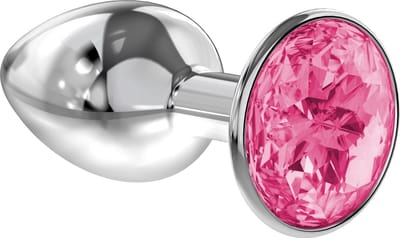 Lola Toys - Diamond Collection - Buttplug met Diamant - Anaal - Metaal - Maat S - 28mm - Roze