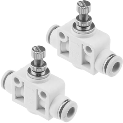 Dailygoods- CO2 Generator - Verstelbare Regelklep - 6mm Slangconnector - 2 Stuks - Hoge Drukbestendigheid - Duurzaam Kunststof/Metaal - Luchtregelklep