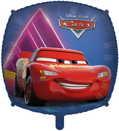 Vegaoo - Vierkante aluminium ballon Cars 46 cm
