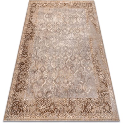 Kleden Rugsx Wollen tapijt NAIN Ornament, frame, 1631/51655 gri 80x150 cm