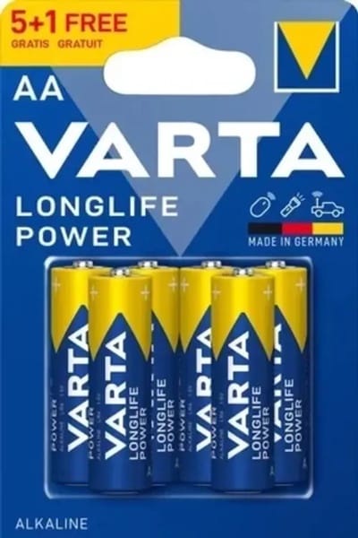 Varta Battery AA longlife 6-pack