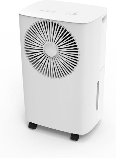 Luchtontvochtiger - Vochtvreter - Vocht Bestrijden - Stille Werking - 10 Liter - Wit