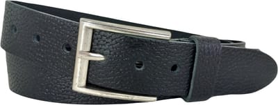 Leren Dames/Heren Riem | 4cm breed | Riemmaat: 95cm (totale lengte: 110cm) | 100% echt leer | Kleur: zwart | Nikkelvrije gesp