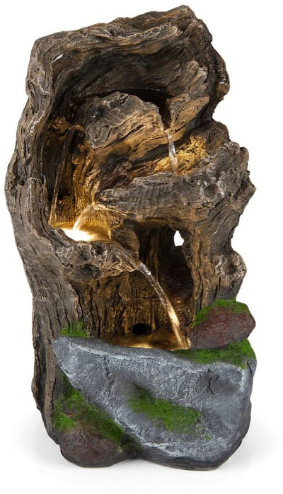 Waterornament - Voor buiten - Tuin - Water Fontein - Waterval Ontwerp - Kamerfontein - Tuindecoratie - Met Pomp - Bruin