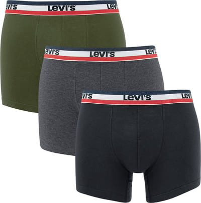 Levi's - Sportswear Logo Boxer 3-pack - 100002870 - 009 Khaki
